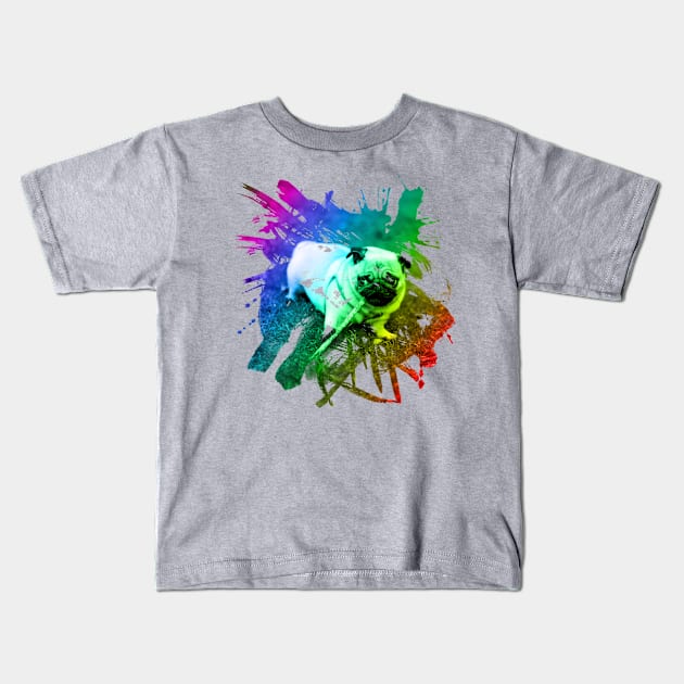 Pug Kids T-Shirt by TeeGrayWolf
